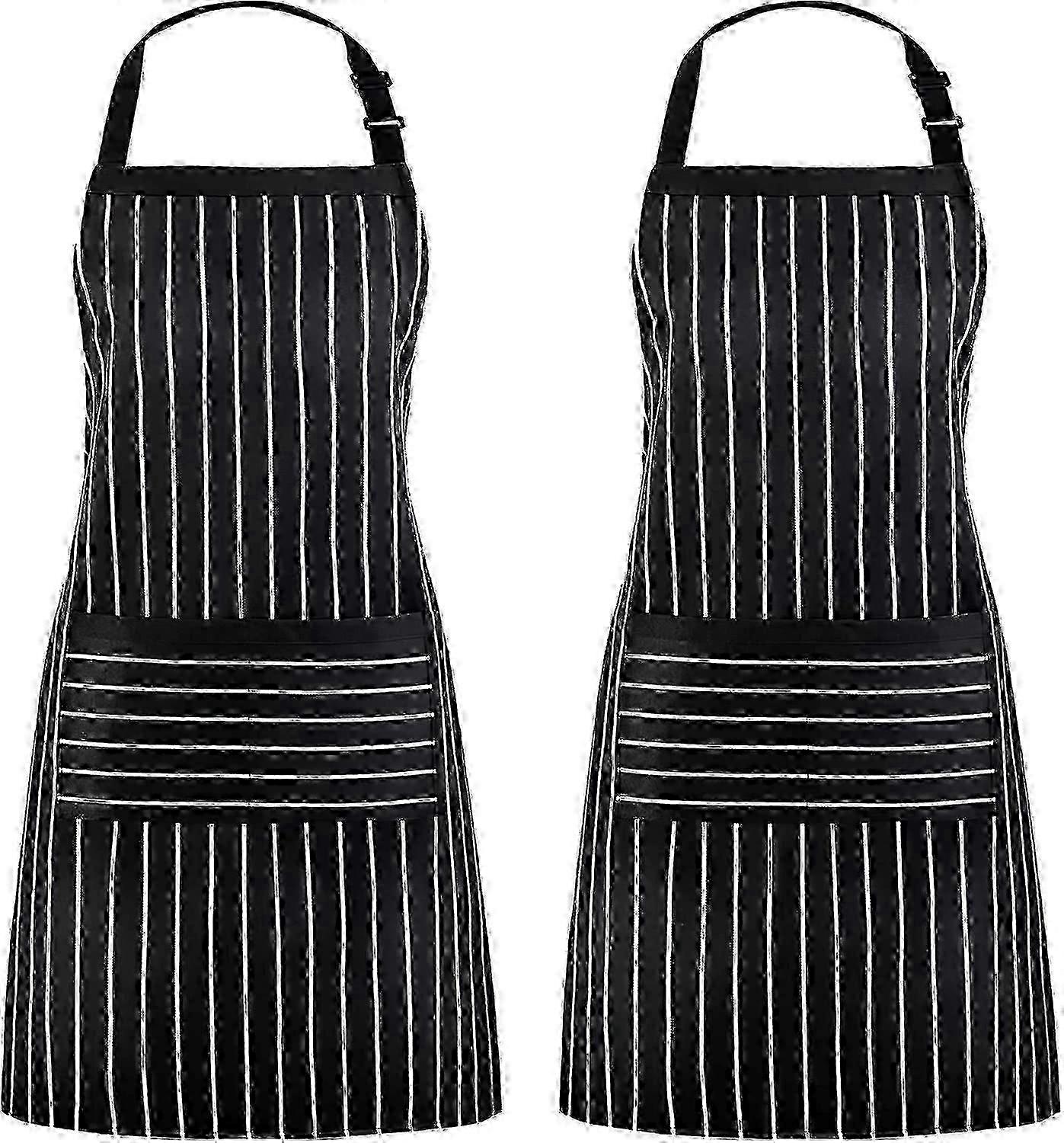 Unisex Pinstripe Kitchen Apron