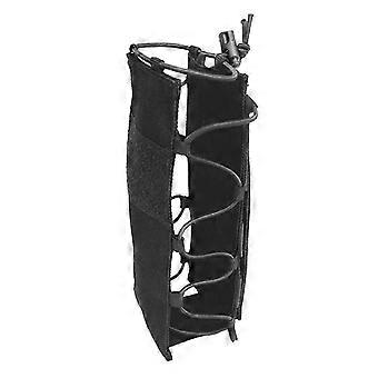 Flessenhouder Drinkfles Pouch Nylon Molle Waterfles Houder Voor Fietsen Hardlopen Buitensporten - Zwart