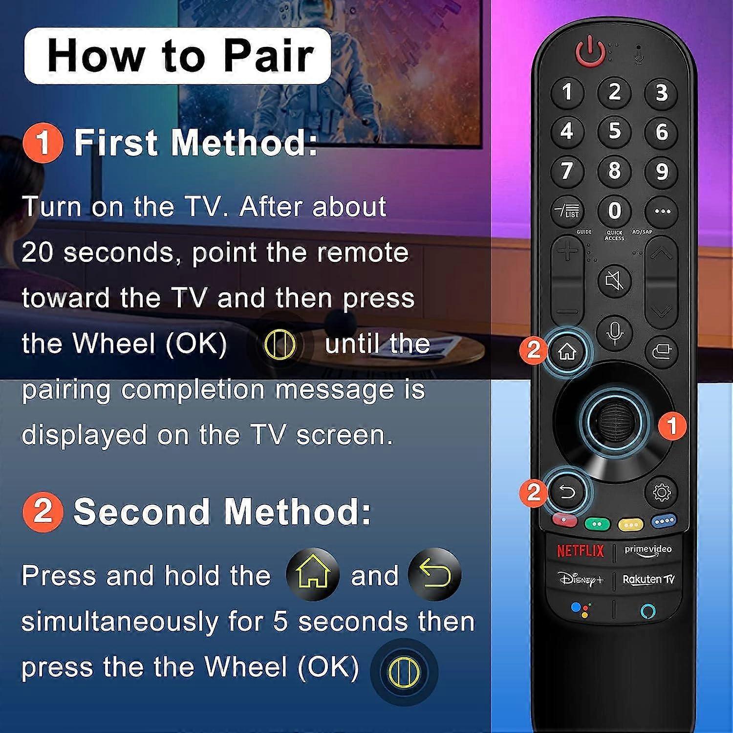 Universal remote Mr22 For LG 4K/8K Smart TV
