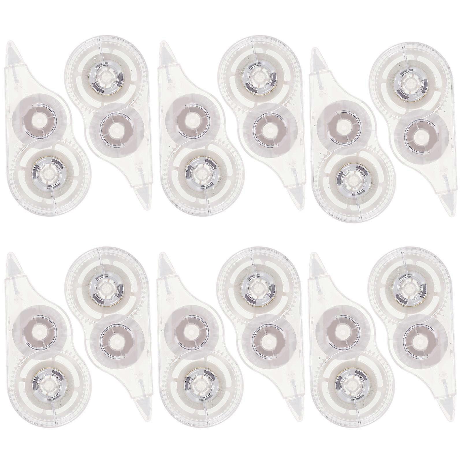 White Correction Tape for Students Practical Writable Correction Tape 12Pcs