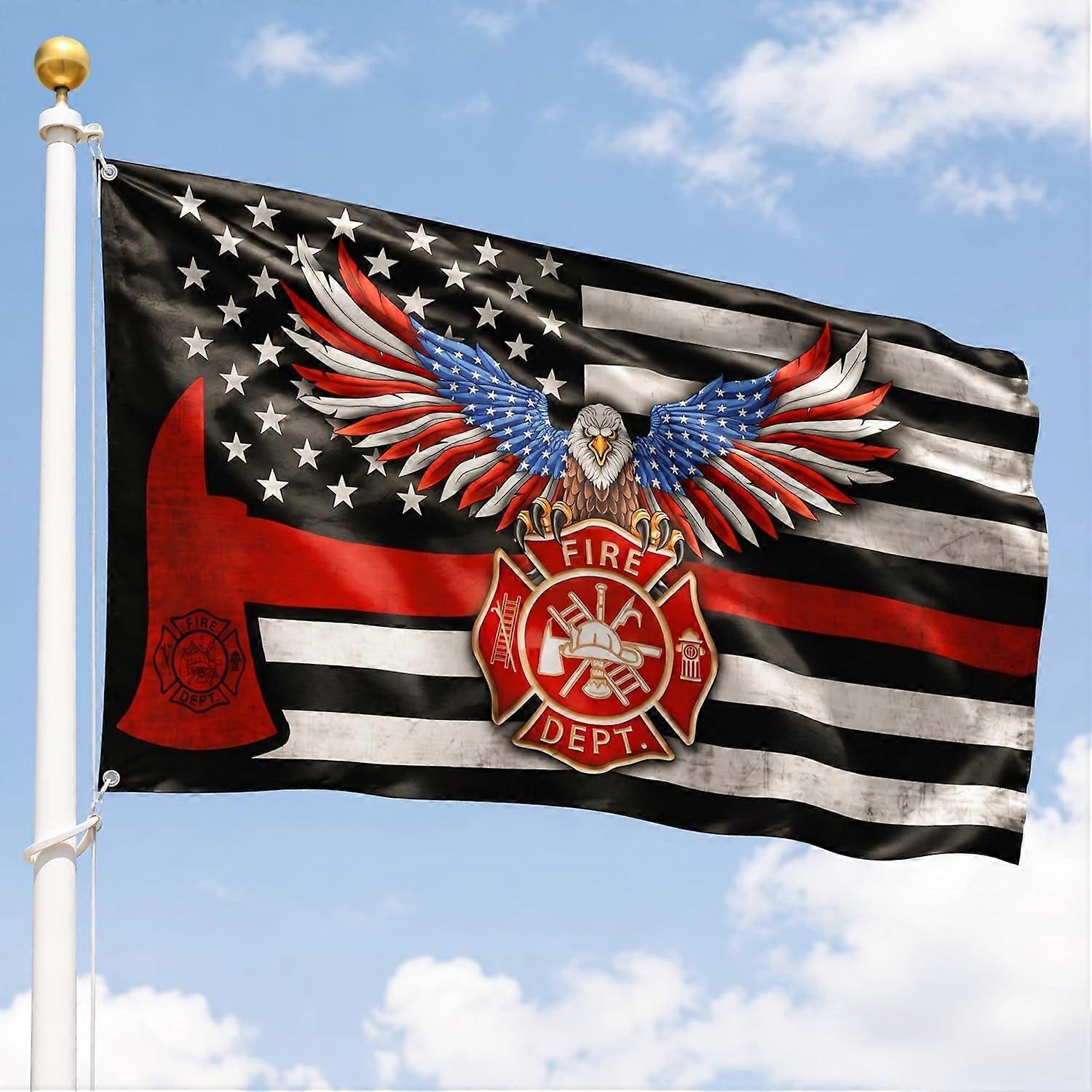 Thin Red Line Firefighter Flag ND-001