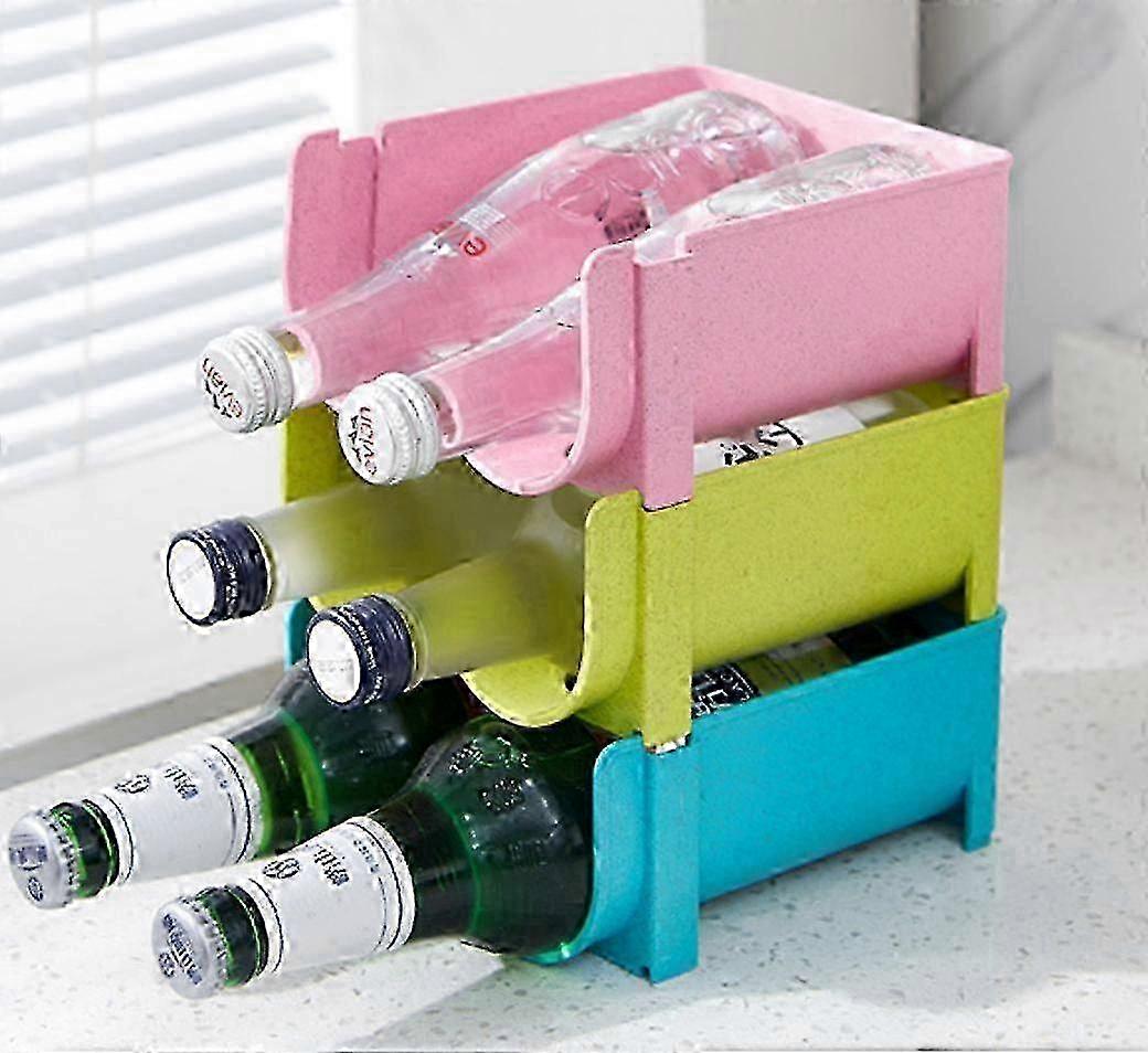 3-Pack Space-Saving Bottle Racks