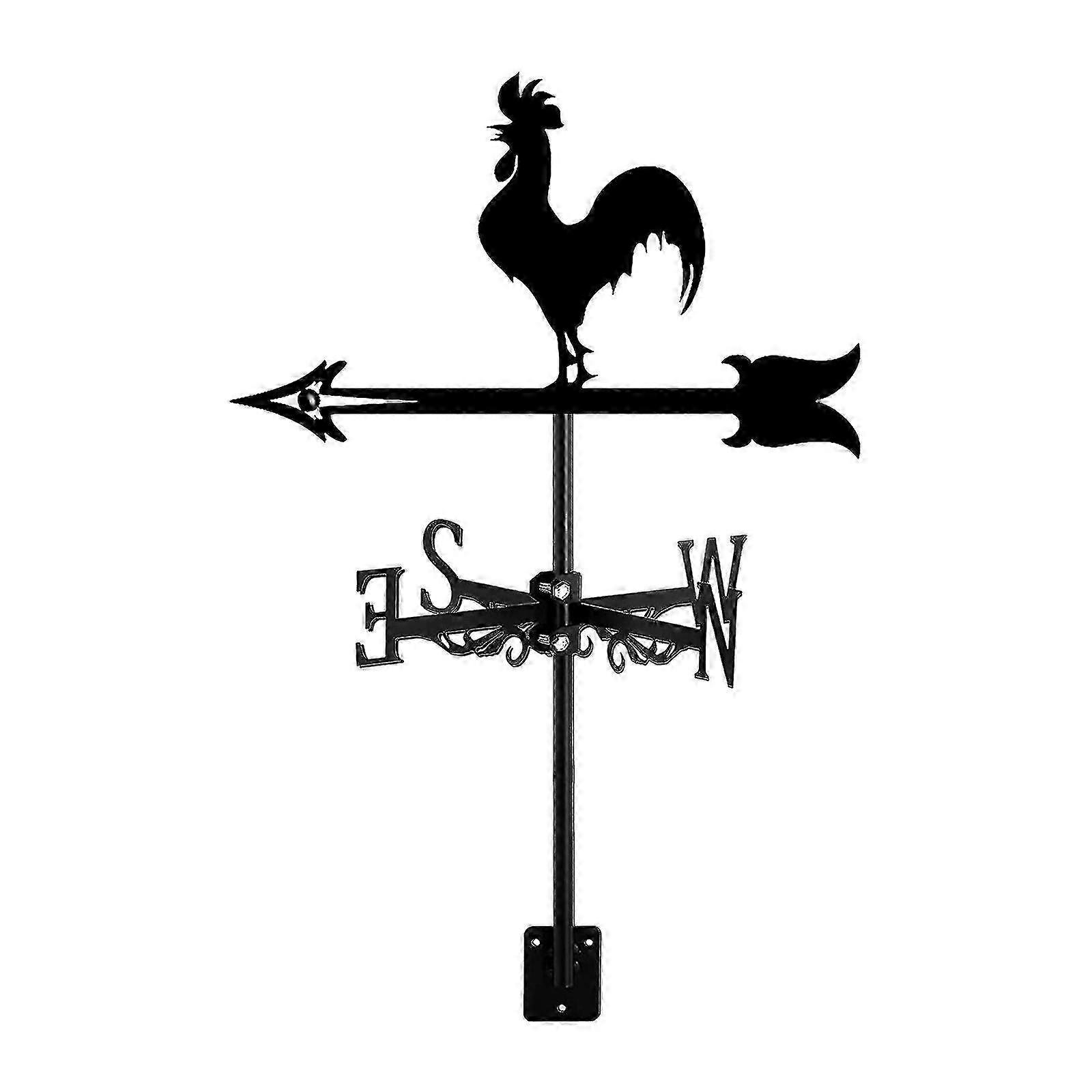 Black Iron Cockerel Weather Vane