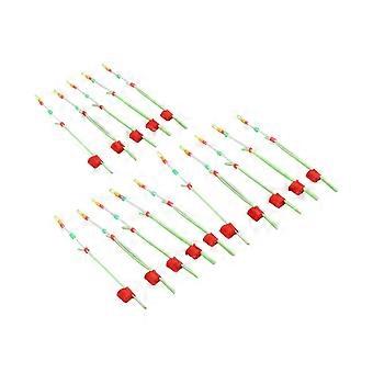 15PCS Mini Winter Ice Fishing Rod Top Tip Portable ABS Double Thicken Fishing Pole Parts
