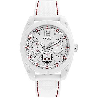 Indovina cruscotto giapponese quartz analogico uomo orologio con W1256G2 Silicone Bracelet