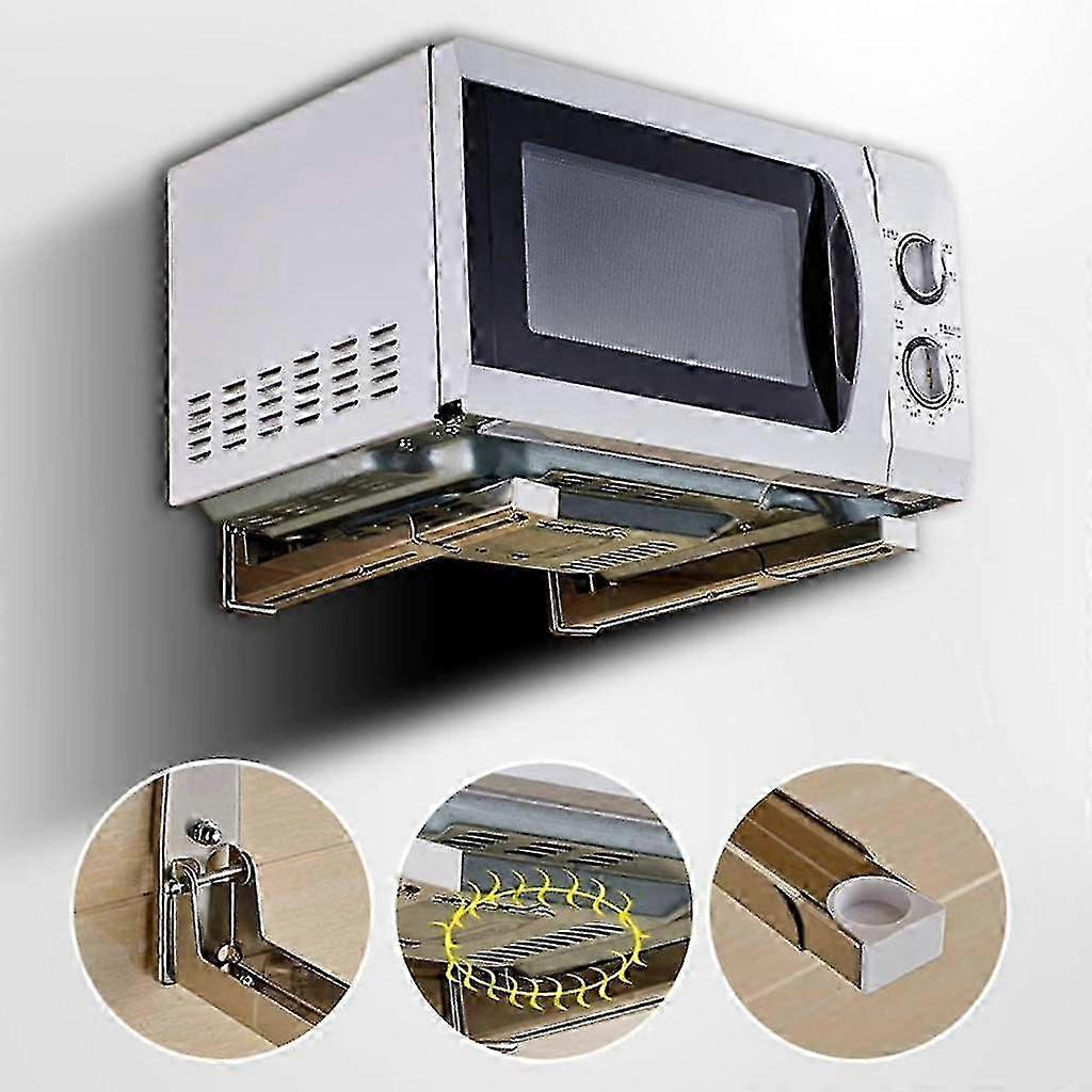 Easy Install Microwave Wall Mount Shelf