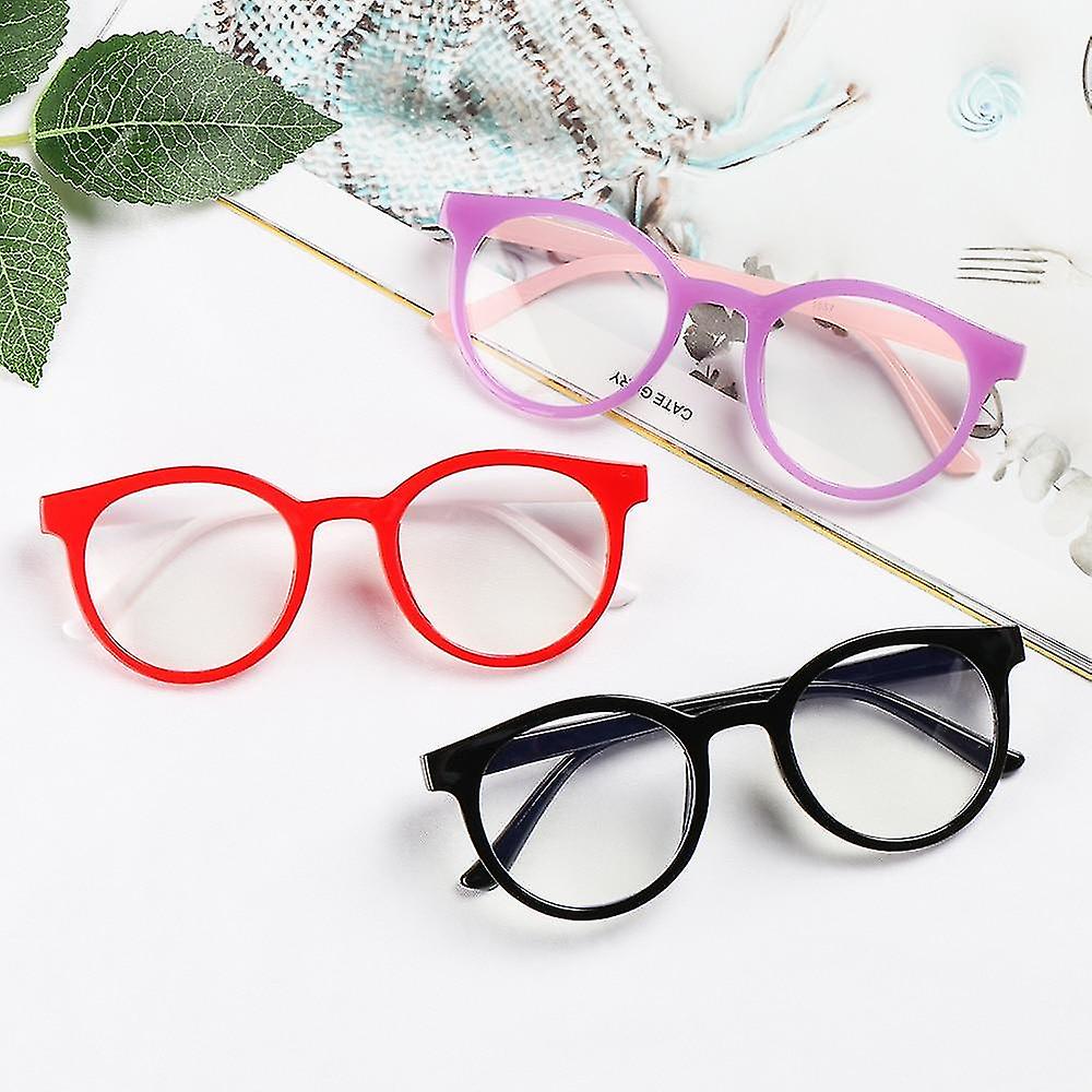 Barn runde anti-blått lys briller barn klar linse ... – Grandado, image size:1000x1000