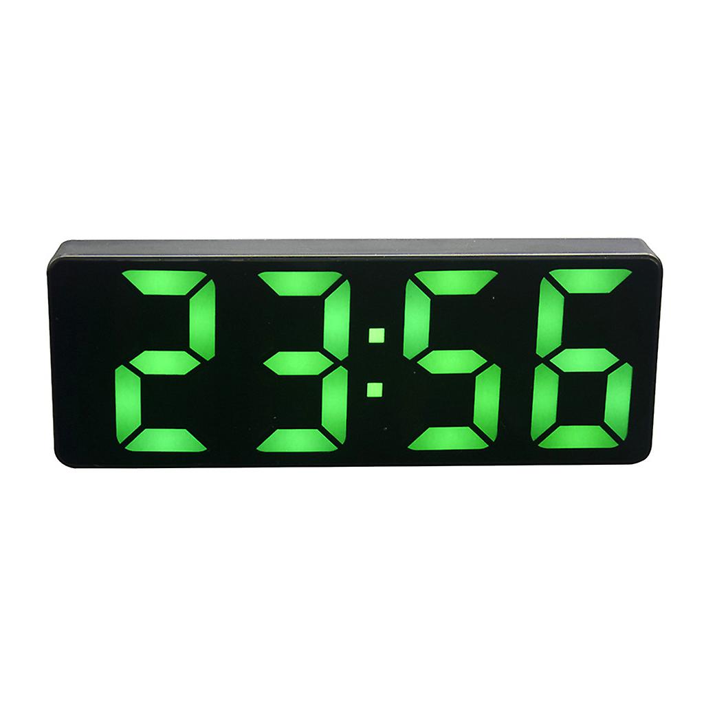 Large LED Backlight Display Clock Digital Alarm Electronic Clock Color Random