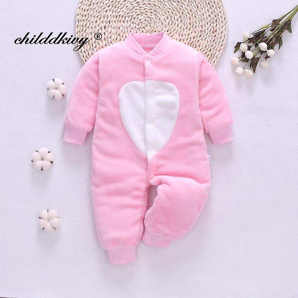 Newborn Baby Spring Winter Clothes Infant Jacket For Girls Jumpsuit For Boys Soft Flannel Bebe Romper Baby Clothes 0-18 Month