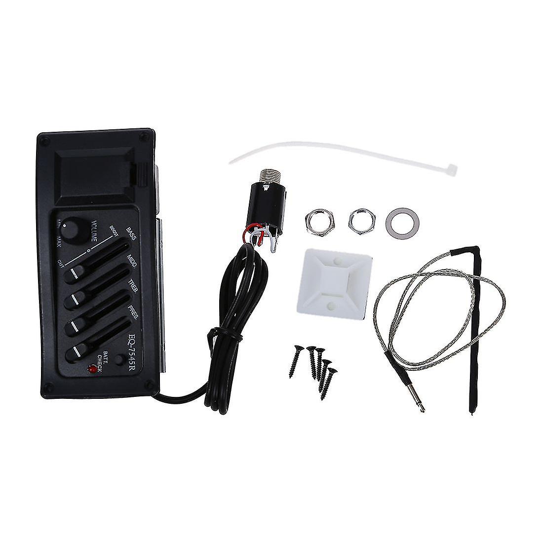 Gitarre Vorverstärker Verstärker Equalizer Eq 4-Band Eq Vorverstärker Akustik Piezo 7545r