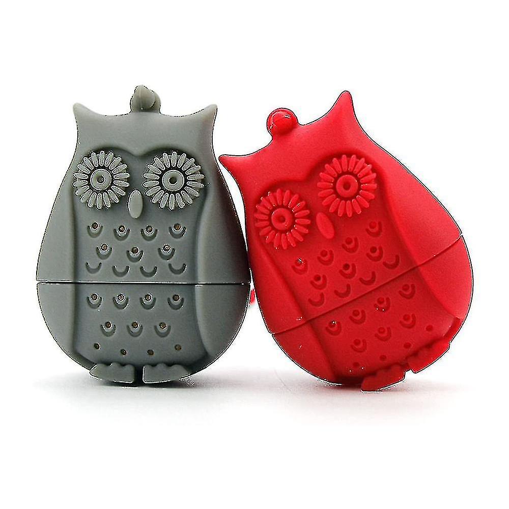 Set mit 2 Silikon-Tee-Infusern in Form einer Eule