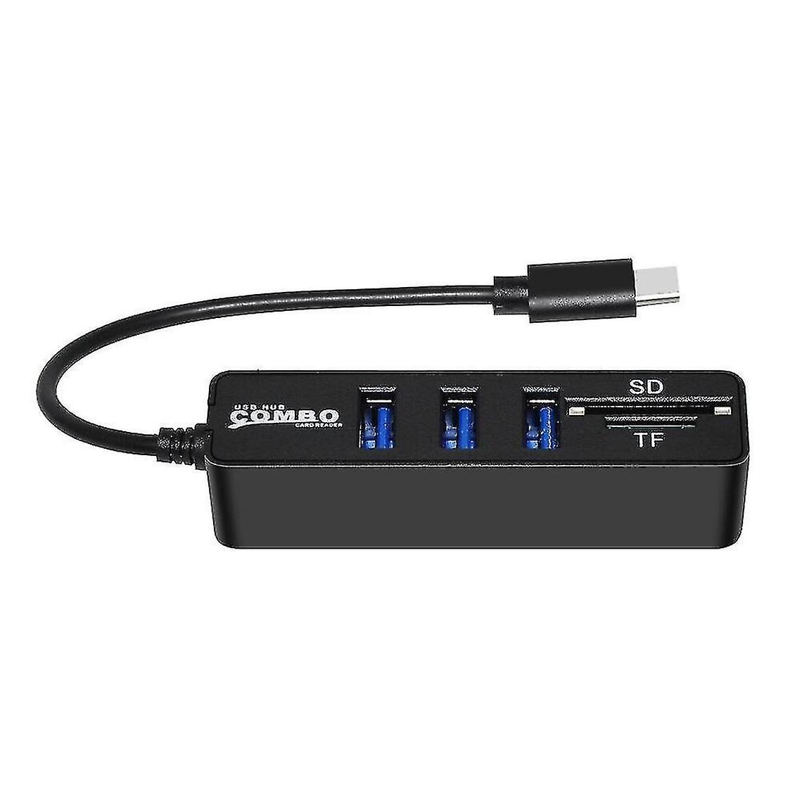Type C Hub 2.0 Multi Usb 2.0 Hub Usb Splitter Tf Sd Card Reader All In One For Pc Computer