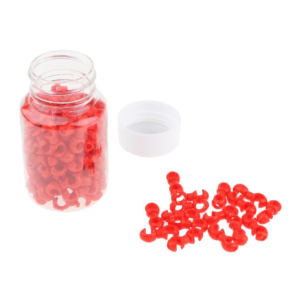 Bike Cable Clips Bicycle Rotating S-Hook Clips Brake Cable Fixing Holder Red