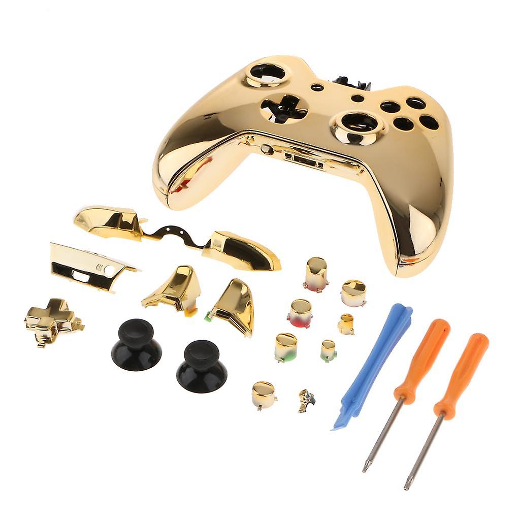 Full Shell Kit Replacement Cover Case Skin Set for Microsoft One Gold