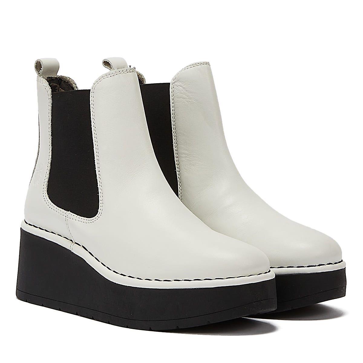 Fly London Hama Womens White Boots