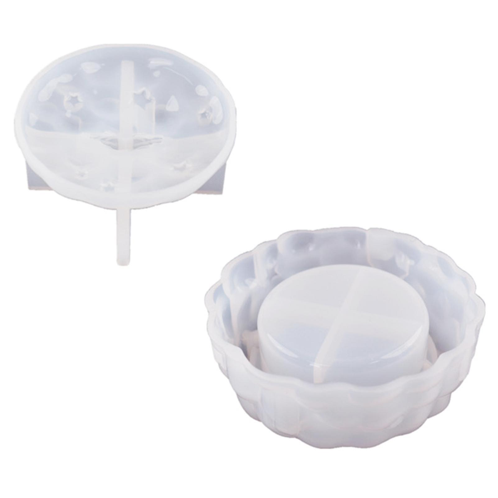 1 Set DIY Easy Release Ash Tray Mold Silicona Temperature Resistant Casting Mold para artesanías