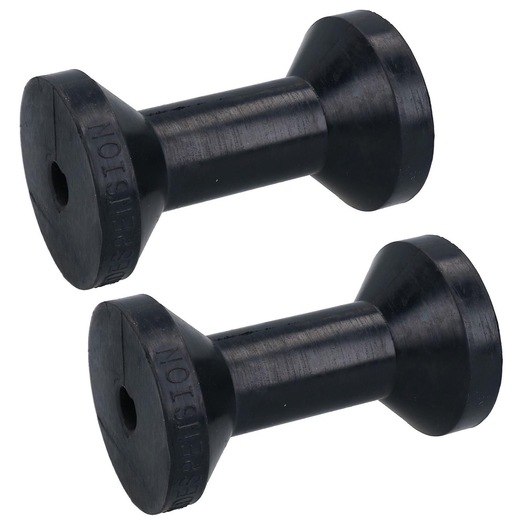 Boat / Jetski / Dinghy Trailer Keel Flat Roller Rollers Rubber 90mm 2 Pack