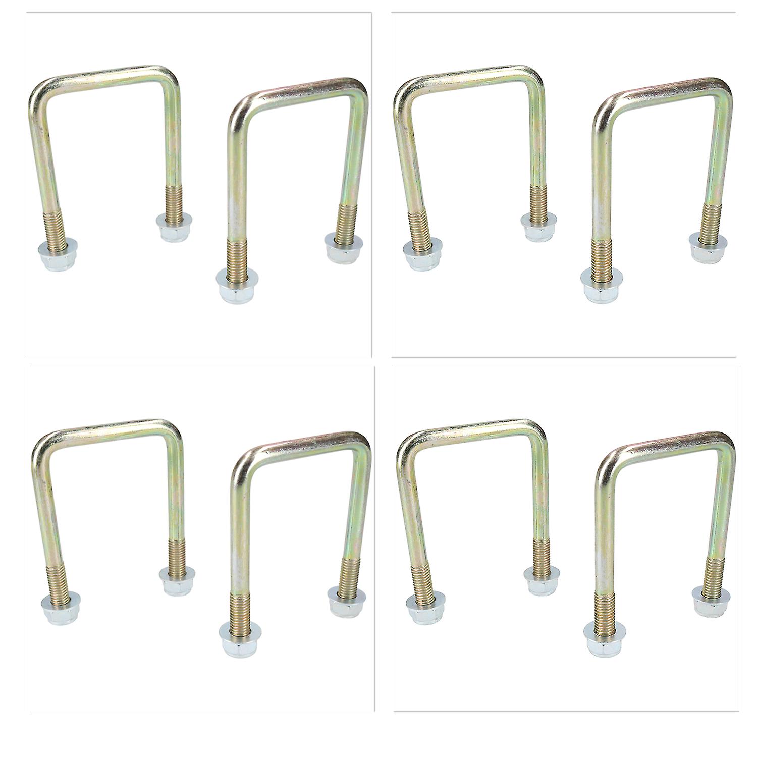 8 Pack M10 60mm x 90mm U-Bolt N-Bolt for Trailers with Nuts HIGH TENSILE