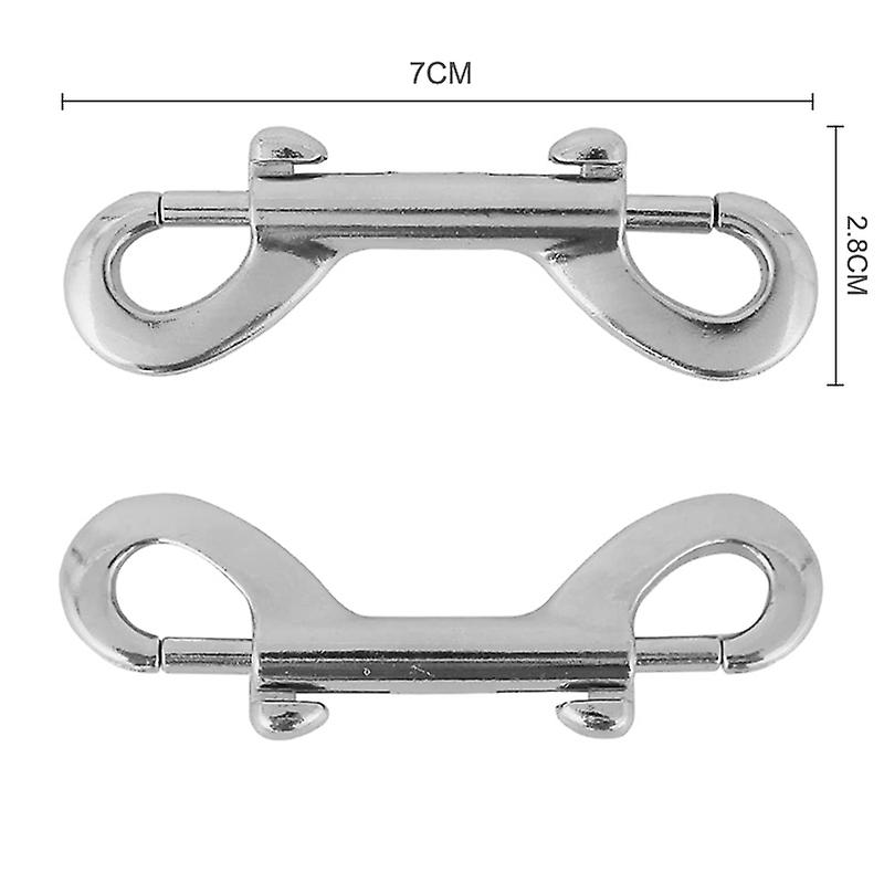 Double Ended Bolt Snap Hooks Heavy Duty Trigger Chain Marine Grade Metal Clips