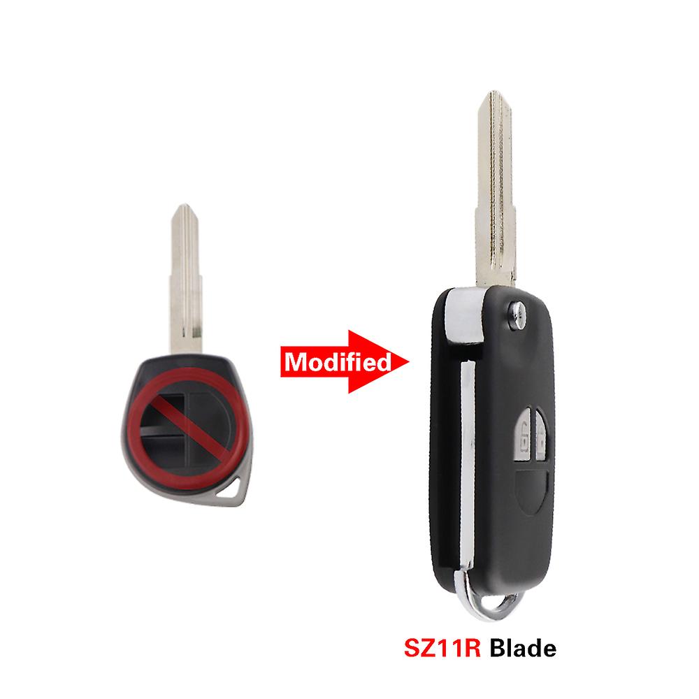 For Suzuki Swift Grage Vitara Alto Igins Sx4 Vauxhall Agila 2 Button Flip Folding Remote Car Key Shell Case Cover Fob