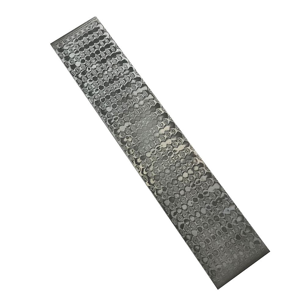 Damascus Steel Billet Patterned Steel Cutter Making Bar Embryo Forging Materials Quenched Smoothed f