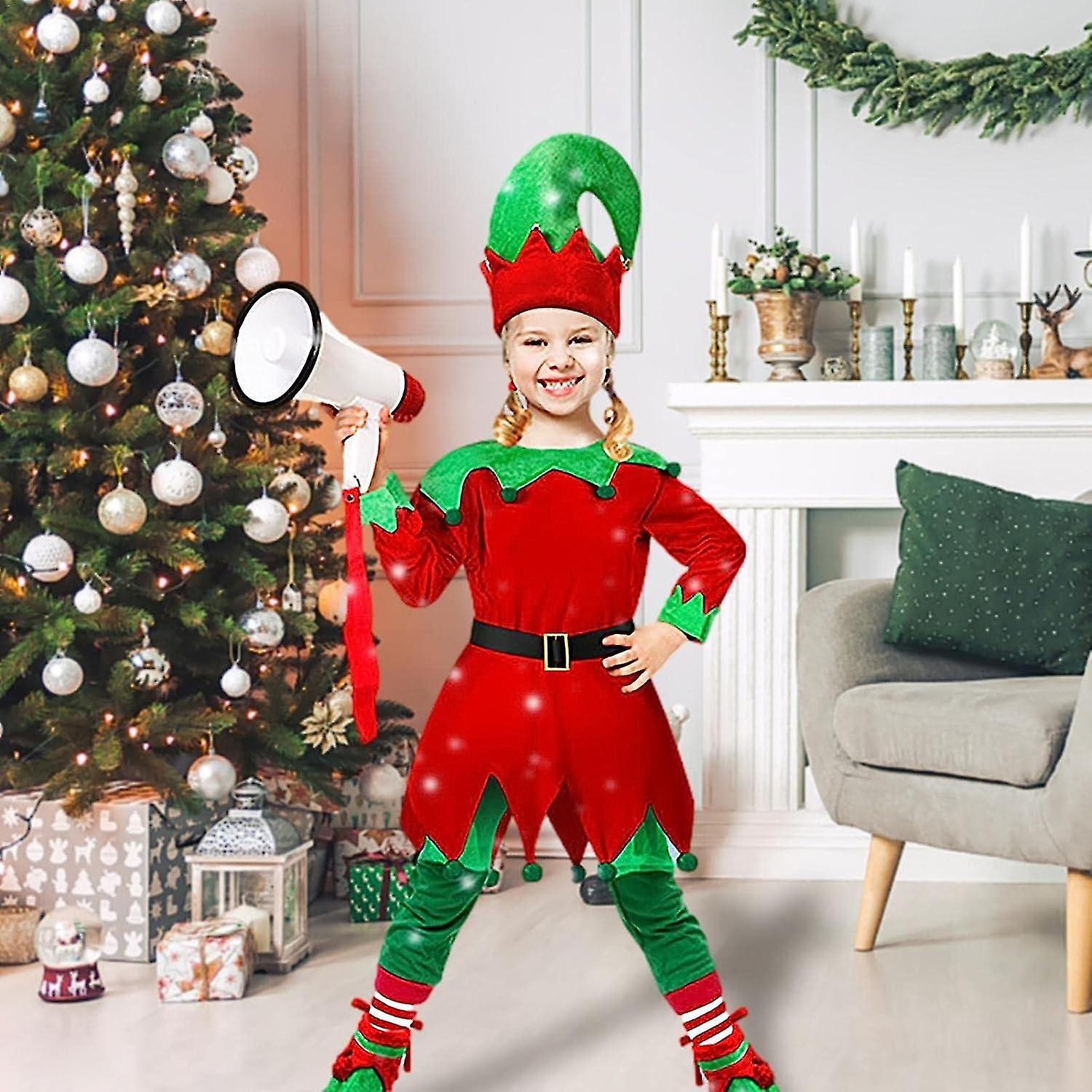 Baby Grinch Costume Kid Adult Christmas Elf Costume Santa's Helper