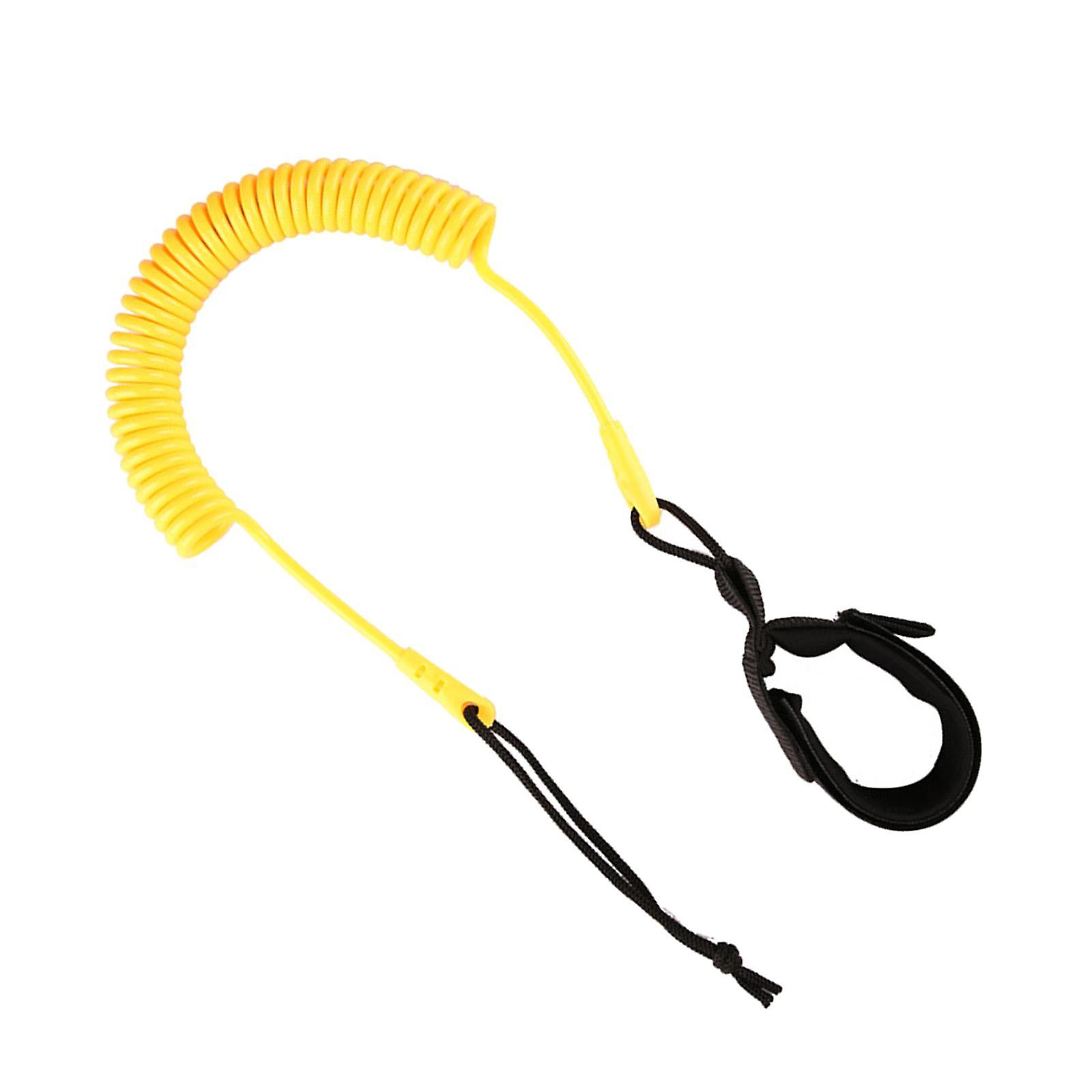 Surfen Surfbrett Knöchel Leine Beinseil Coiled Stand Up Paddleboard Schwarz