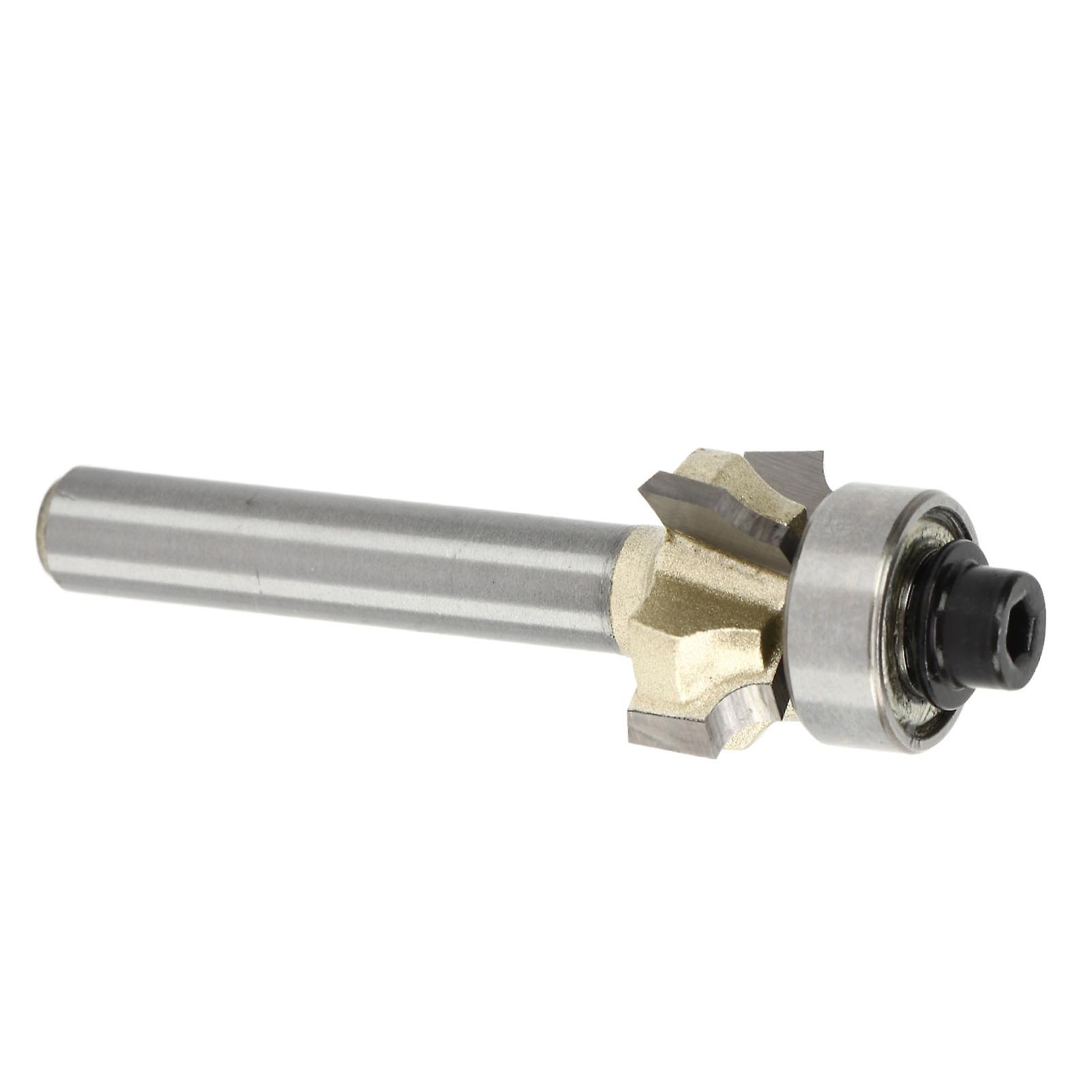 Round Over Router Bit 1/4 Shank R2.5 4 Flute Tungsten Steel Alloy Edge Forming Router Bit for Woodworking 