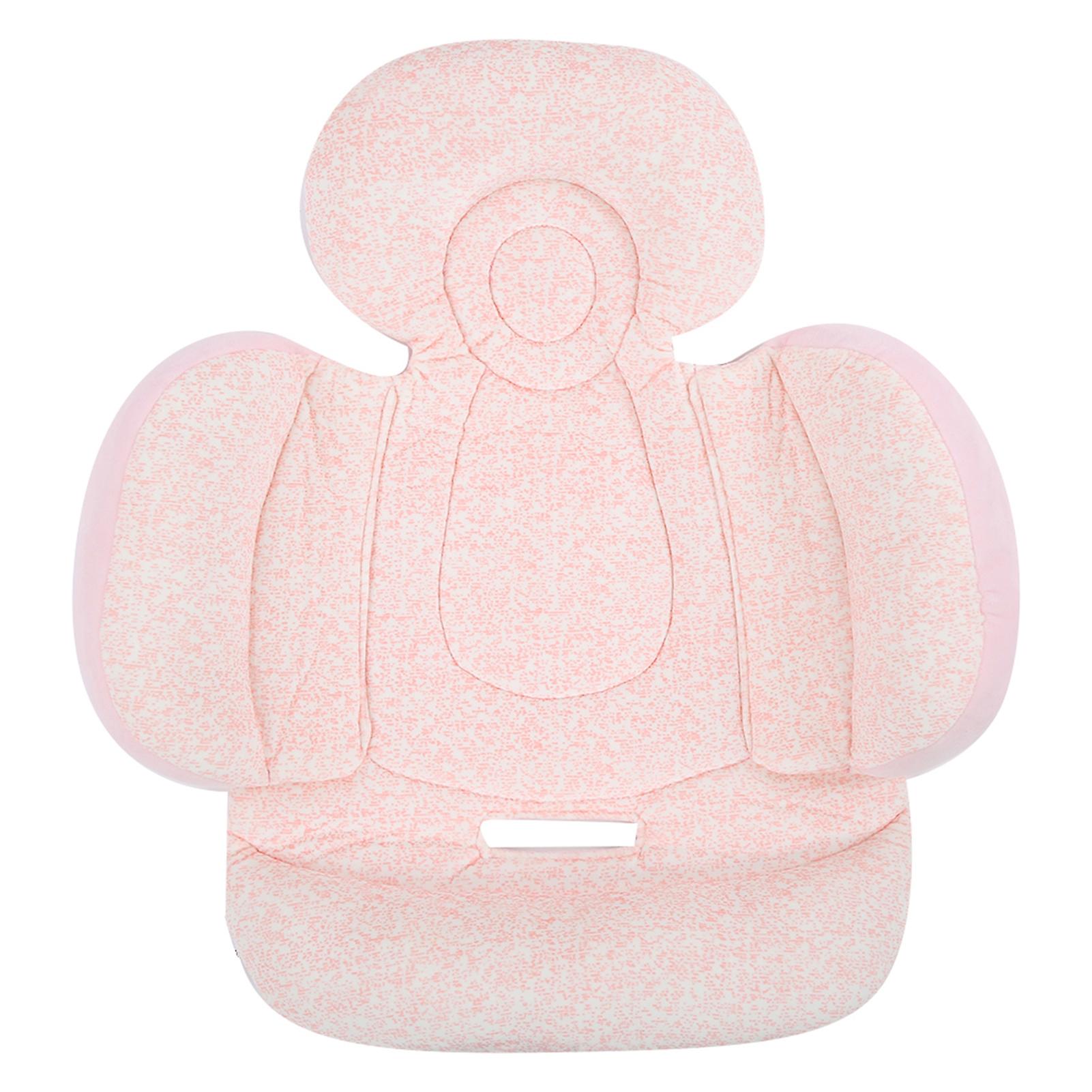 Coussin de soutien pour la tête et le corps de bébé, coussin double face pour poussette et siège auto, rose