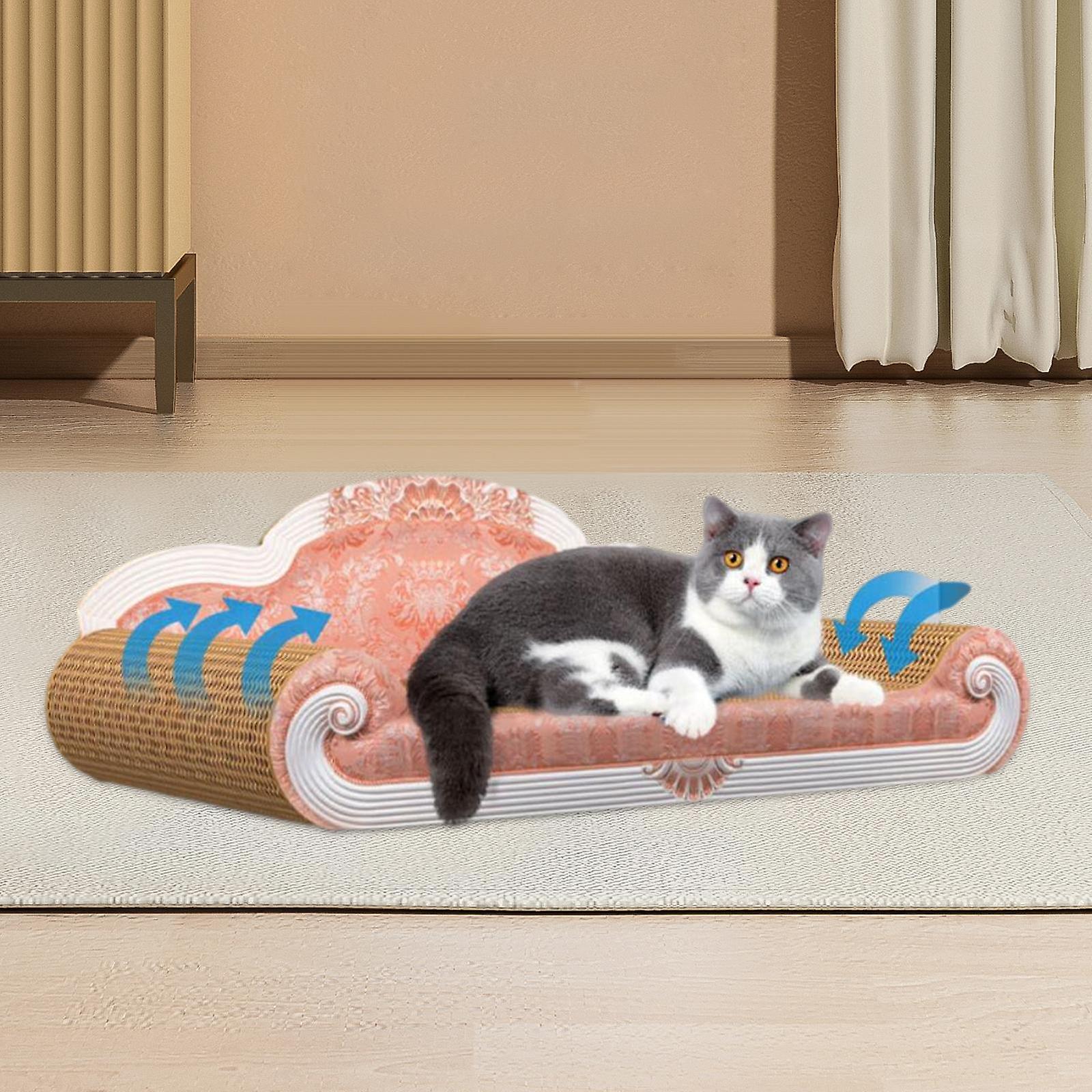 Cat Couch Bed Pad Pet Cat Lounge Modern Multifunctional Cat Scratcher Sofa Bed Cat Scratcher Couch Bed for Cats to Grind Paws