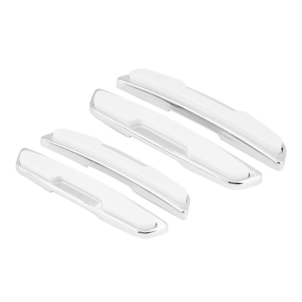 Universal Car Door Side Protector Bumper Strips Guards Stickers Anti Collision Bar White
