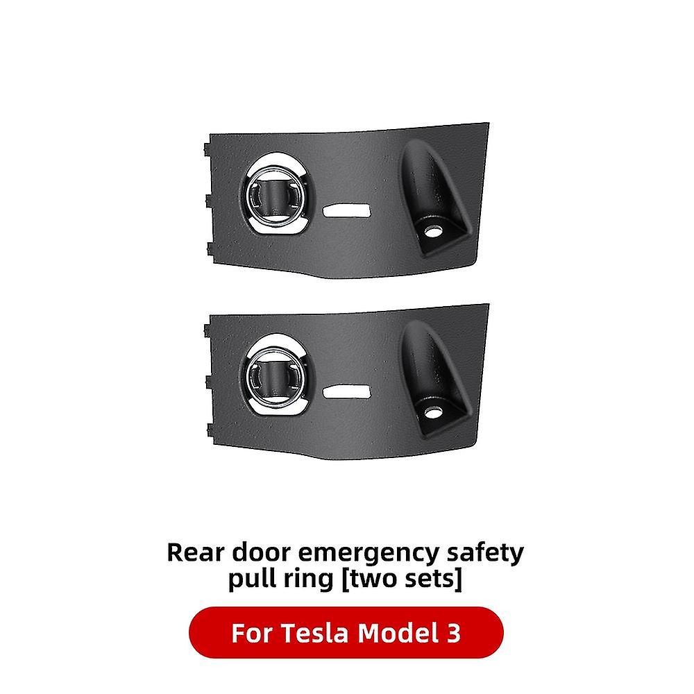 Para Tesla Model 3 Model Y 2022 2021 Puerta trasera Interruptor mecánico Mango Botón de extracción de emergencia Accesorios para automóviles