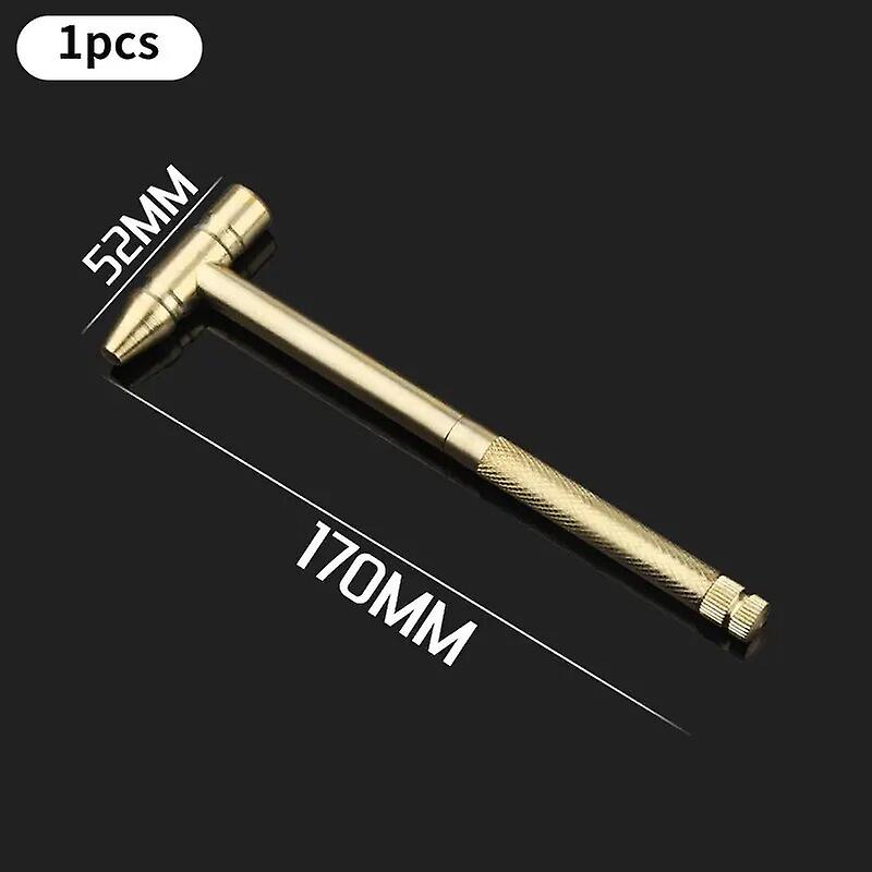 5-In-1 Mini Craft Hammer Screwdriver Set Copper Alloy Gold Detachable Micro Screwdriver Perfect Hand Tool For Diy Projects