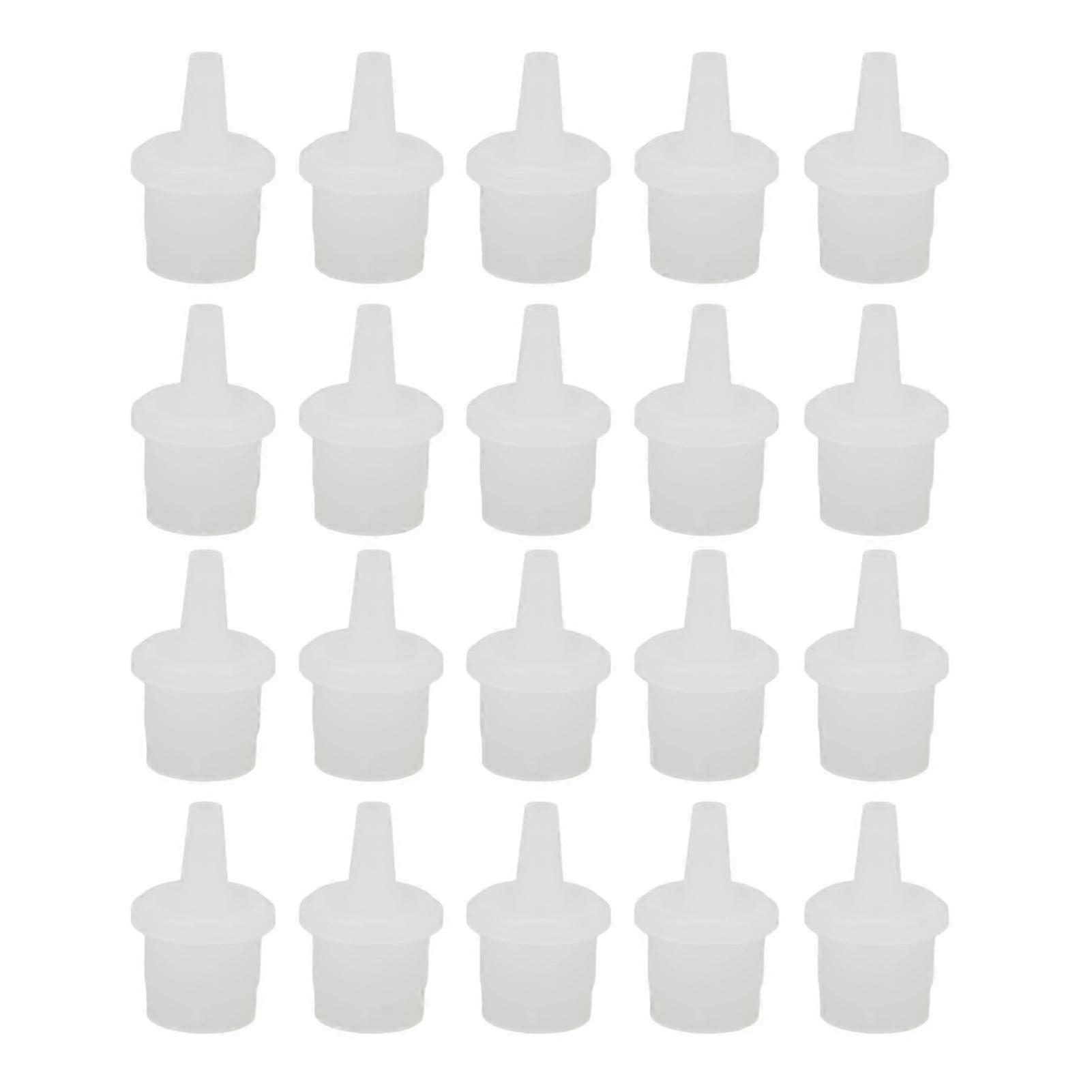 20pcs Eyelash Glue Bottle Nozzle ABS Glossy Extension Glue Replacement Nozzle For Pigment