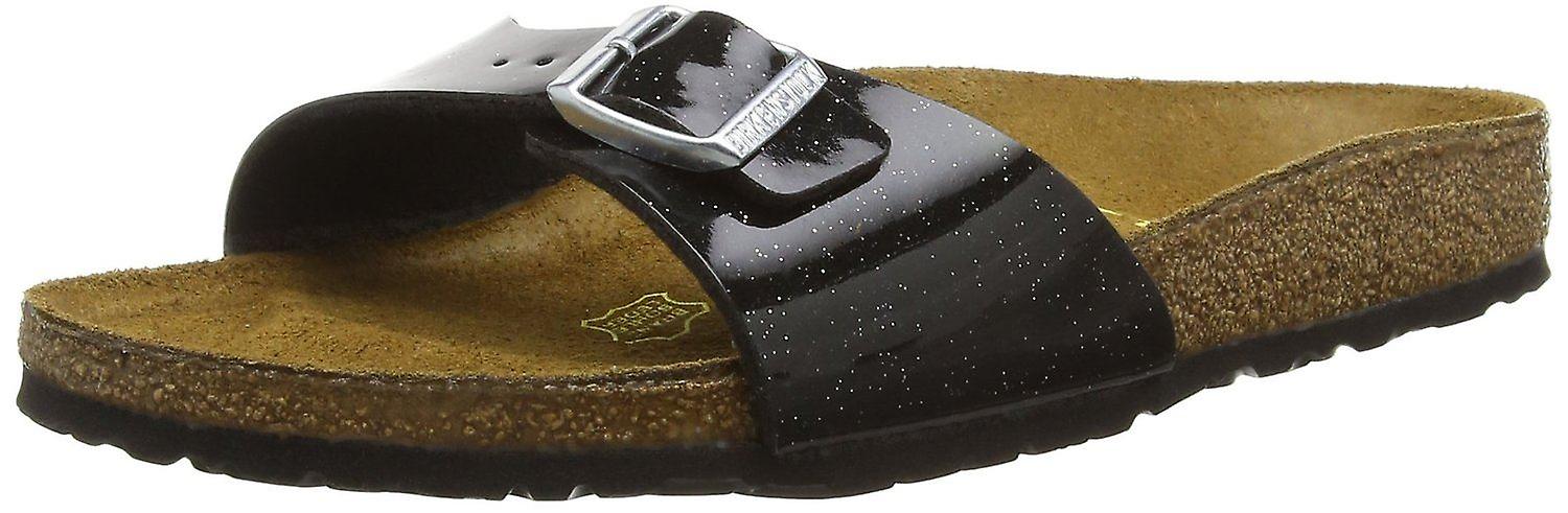 Birkenstock Madrid Magic Galaxy Black Womens Leather Sandals