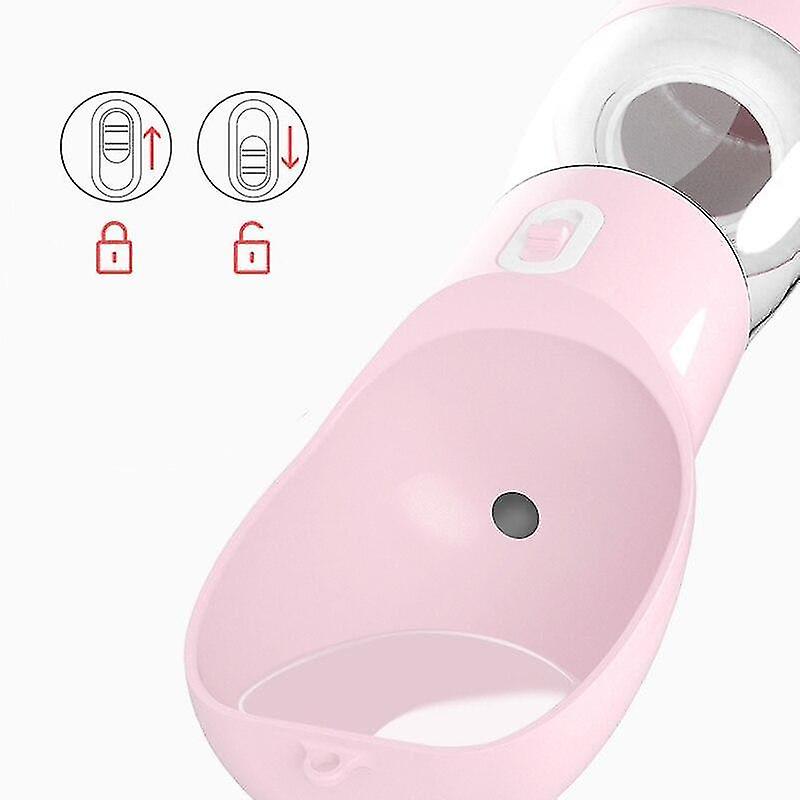 Lightweight Pet Cat Dog Food Water Bottle Feeder Drinking Bowl Dispenser With Food Container Leak