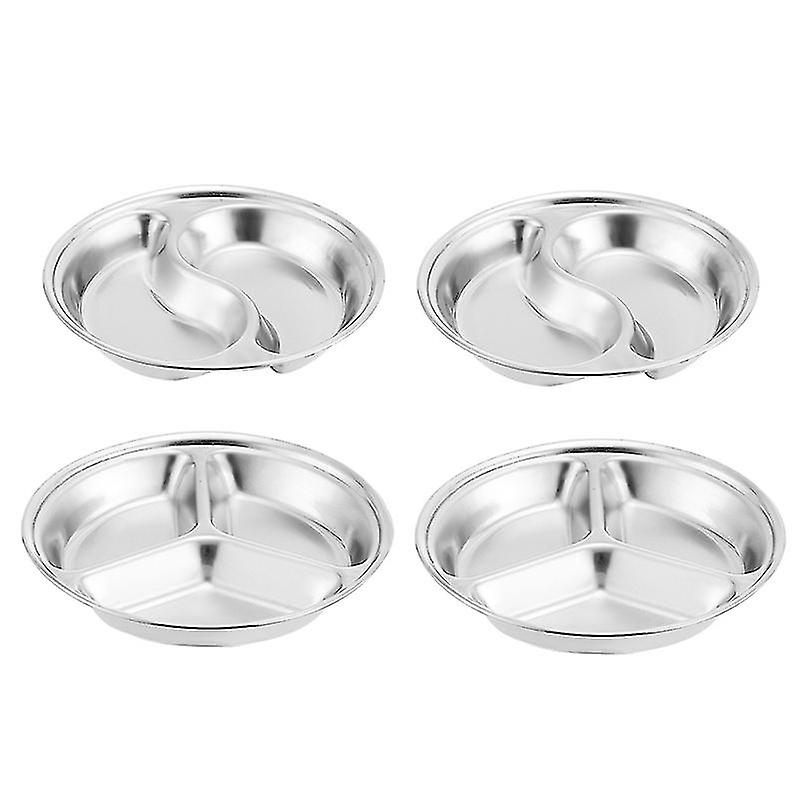 4pcs Sauce Divided Plate