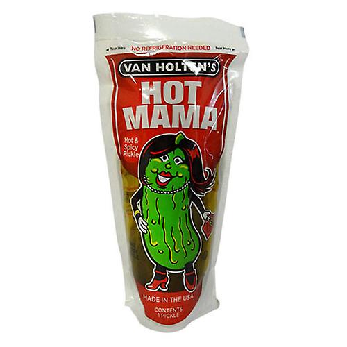 HOT MAMA Van Holtens Pickle-in-a-Pouch Mouthwatering and Delightful Snack