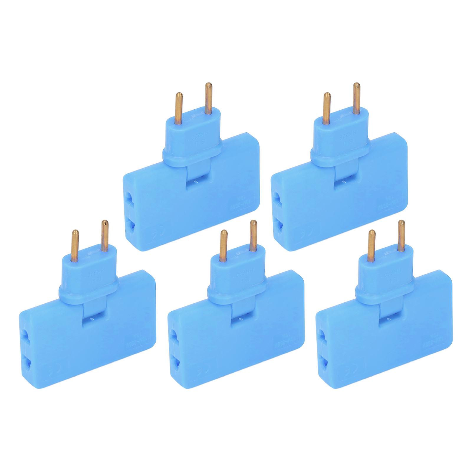 5Pcs  Socket Converter Cordless 180 Degree Extension 1 to 3  Adapter