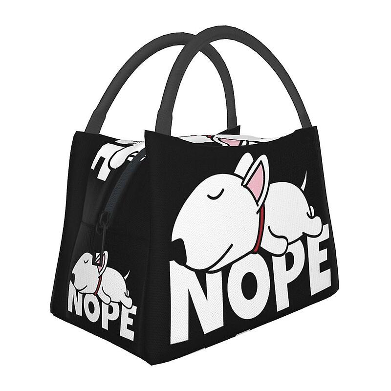 אינגליש בול טרייר חובב חיות מחמד שקית אוכל מבודדת תרמית גור כלבים מיכל ארוחת צהריים לאחסון פיקניק בחוץ קופסת אוכל לארוחה