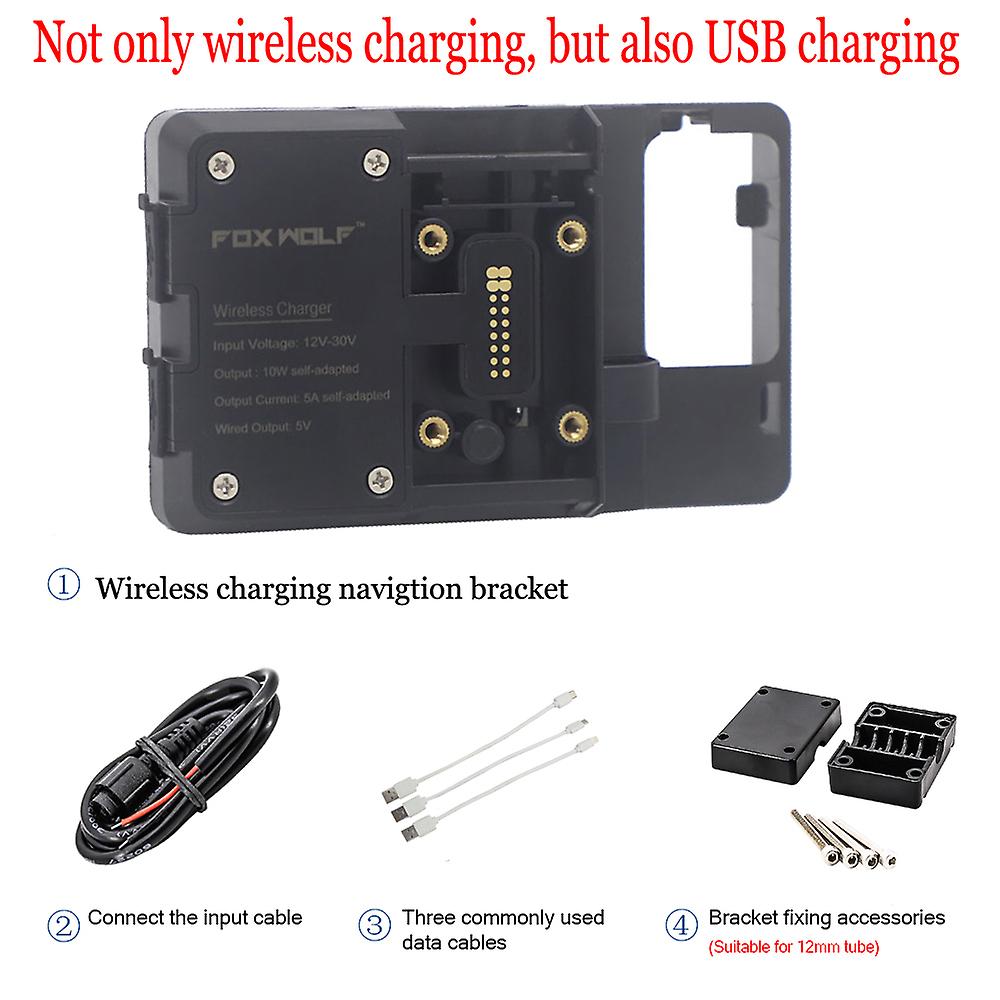 Mobile Phone Gps Navigation Bracket Support For Honda Crf 1000 L Africa Twin Crf 1000l Crf1000l 2018+ Usb And Wireless Charging