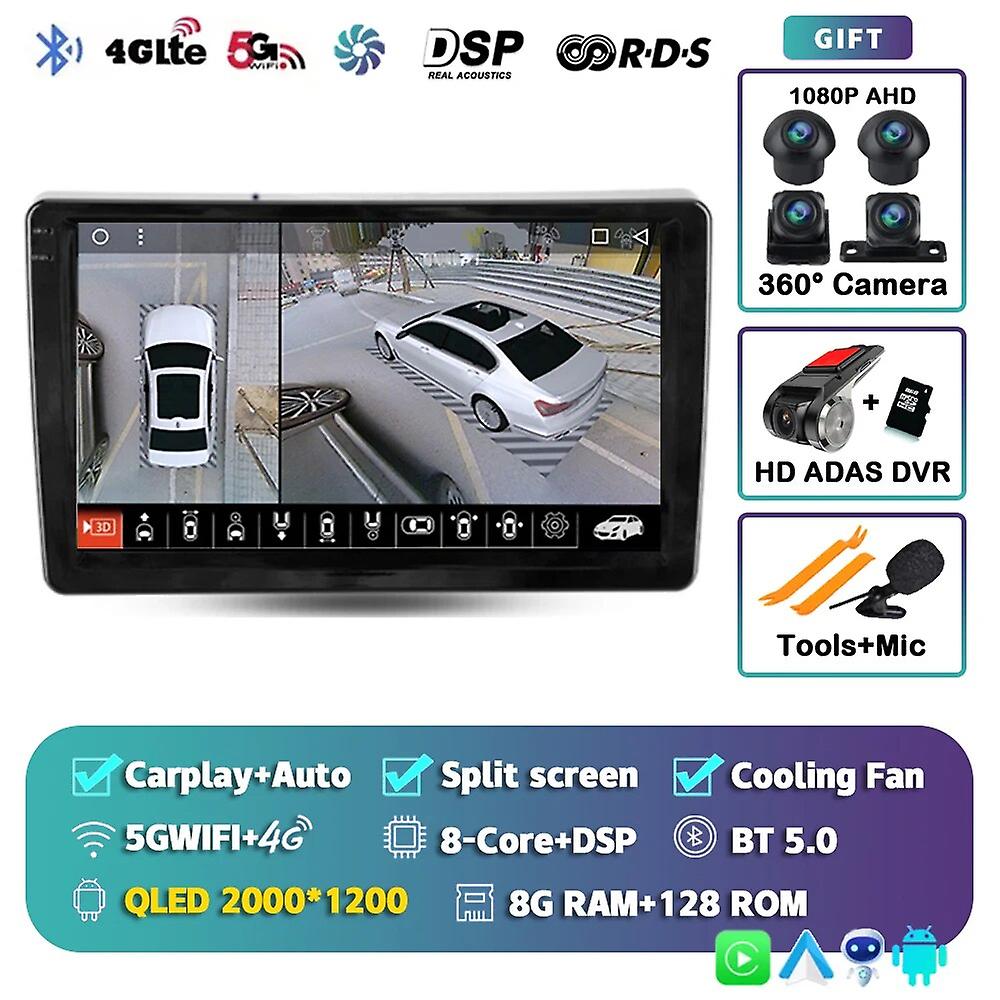 Android13 Carplay Car Radio For Ferrari California 2008 -2014 2015 2016 2017 Multimedia Player Gps Stereo Dsp Navigation Wifi+bt