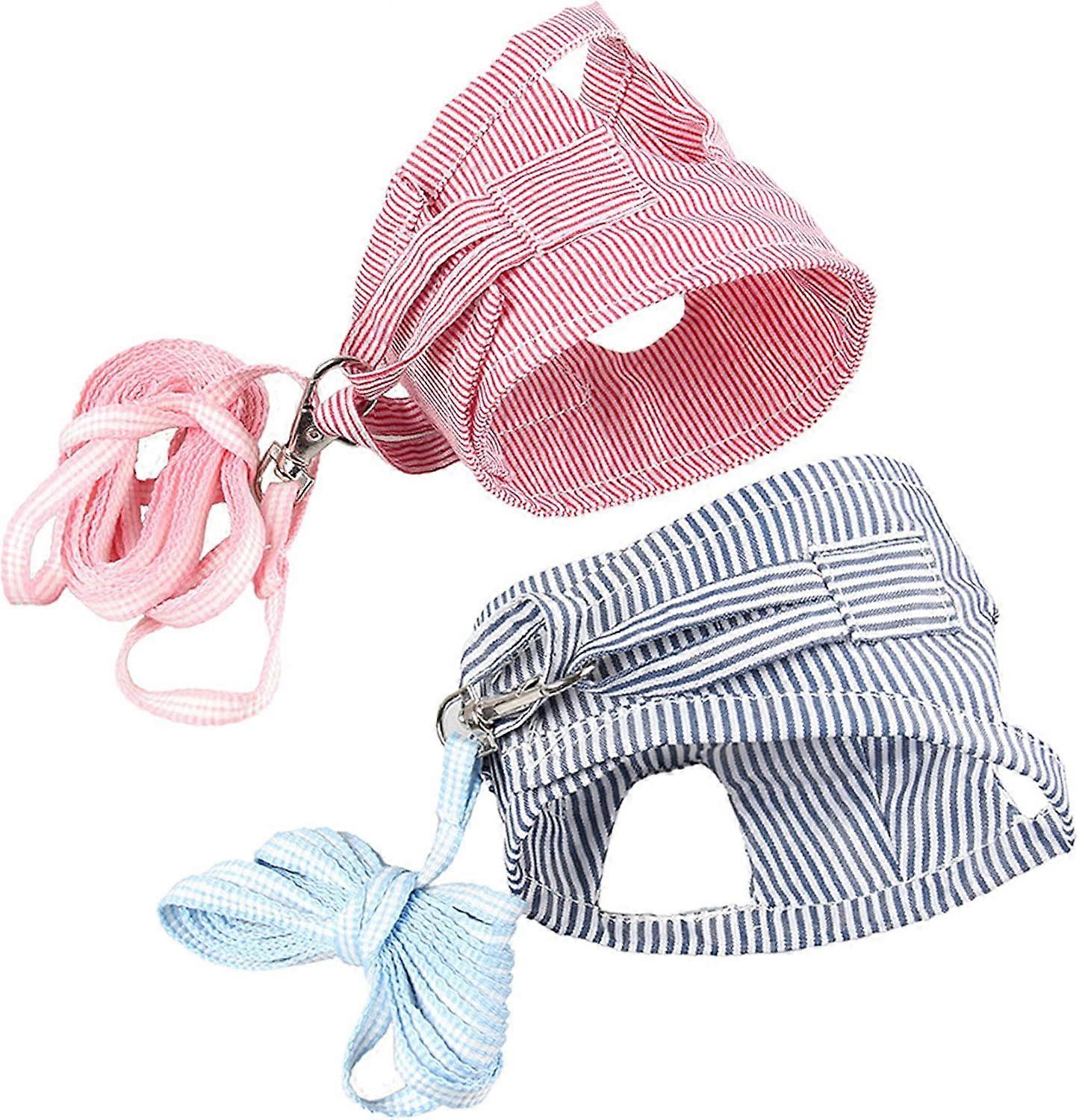 Hamster Lead, Vest Harness for Small Animals, 2Pcs Hamster Chinchilla Harness Walking Jacket for Hamster Small Rabbit Squirrels Guinea Pigs Hedgehogs 