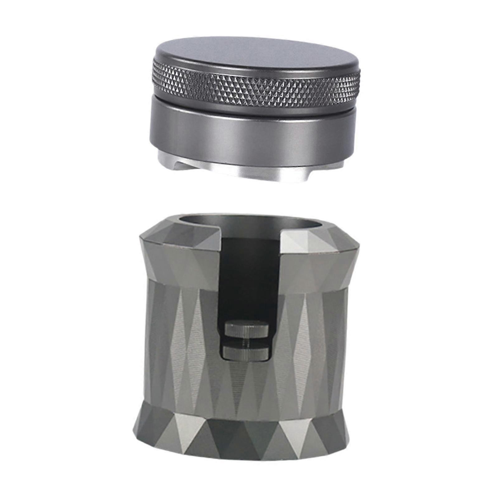 Coffee Filter Tamper Holder Bottomless Portafilter Coffee Portafilter Holder 51MM Gray