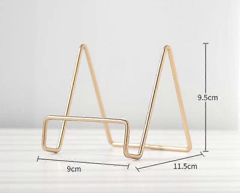 2pcs Metal Square Wire Plate Stand Holder Easel Display For Cookbooks, Photos, Picture Frames, & Plates