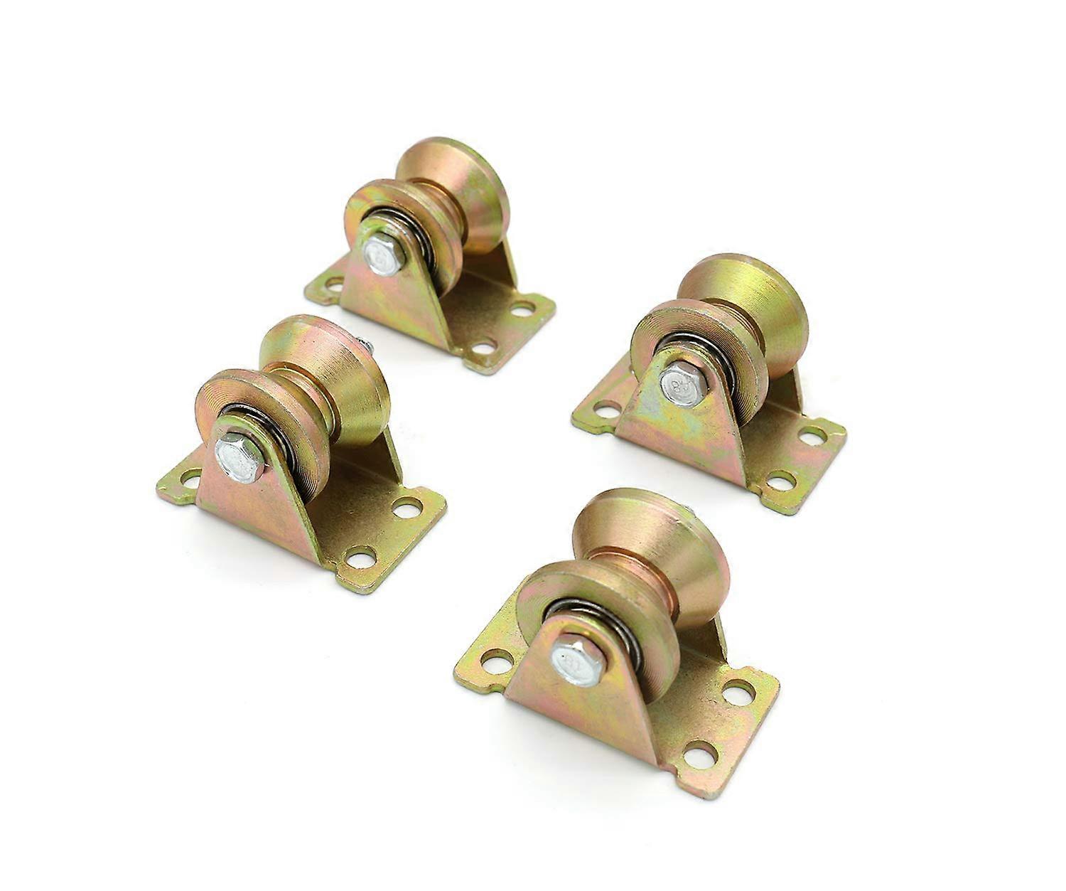 4 colored V-shaped groove track wheels, sliding door rollers, used for track sliding doors, mechanical carts, and mobile workbenches