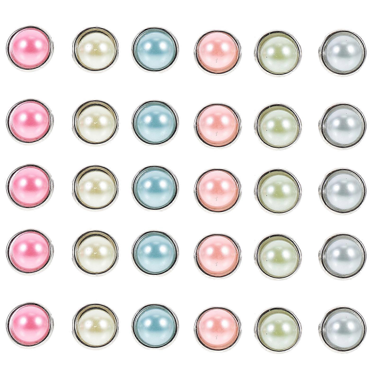 50 buc decorative Mini Brads hârtie rotundă Elemente de fixare Pearl Design Brads