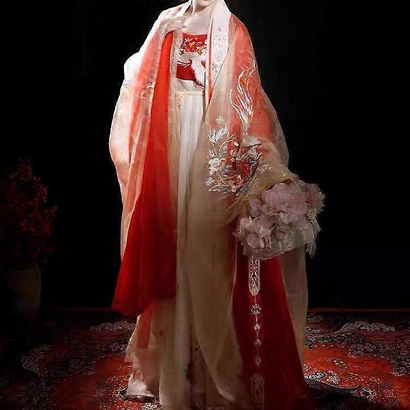 Robe traditionnelle chinoise Hanfu Hanfu Femmes Carnaval Fée Cosplay Costume Robe de danse Broderie ancienne Hanfu Robe Plus Taille Ensemble complet
