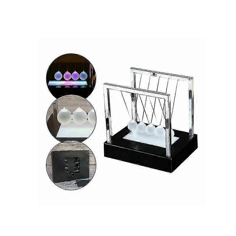 Gyfdymニュートンズエネルギークレードルライトアップスイングボール科学教育玩具