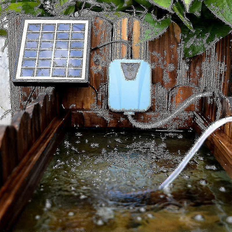 Professionell Solar Pond Luftare, Oxygen Pump Pond Luftpump Syrepump